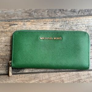 Michael Kors Emerald Green Wallet